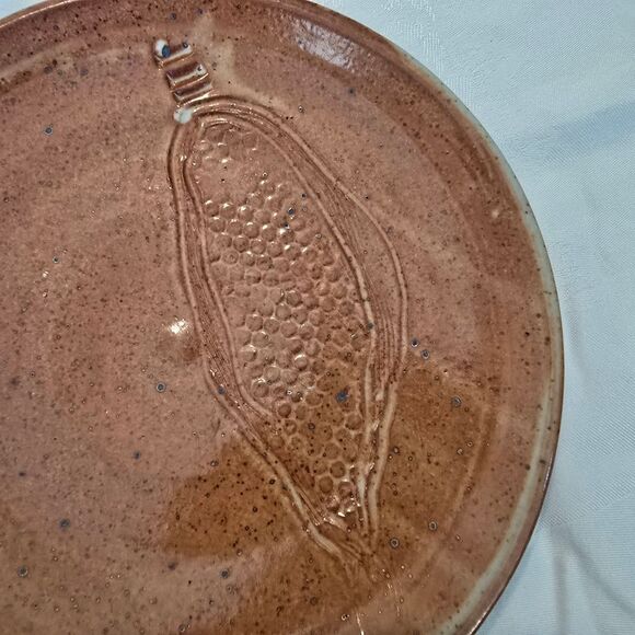 Robert Bob Hasselle Art Pottery Studio Stonware Plate 10" Vintage - Picture 3 of 9